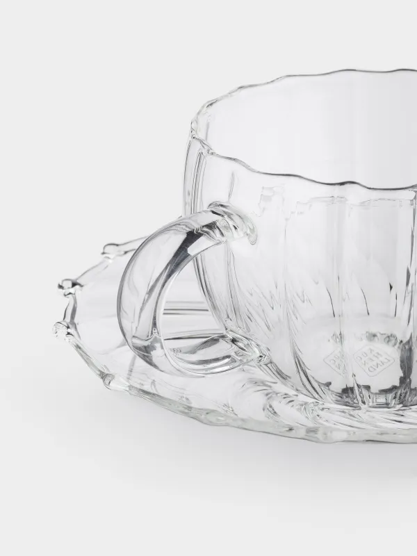 Шай кесе тәрелкесімен, 1 адамдық, 2 зат, 360 мл, шыны Б, Camellia, image-5