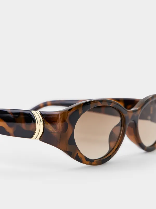 Күннен қорғайтын көзілдірік, пластик, көзілдірік қорабы бар, сопақ, тасбақалы, Eyewear, image-2