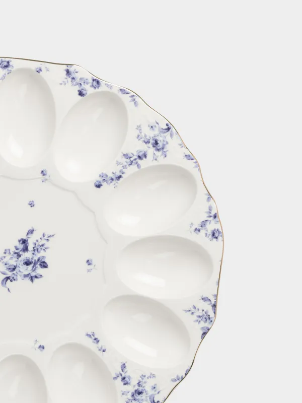 Блюдо пасхальное, 28 см, Цветы гжель, Tradition Easter, image-1