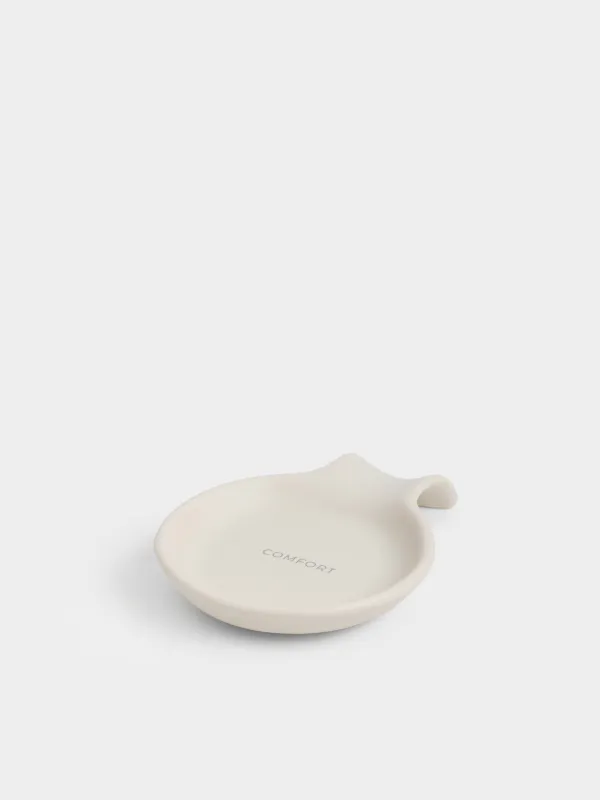 Қасық тұғыры, 16 см, керамика, сүт түстес, Milk kitchen, image-1