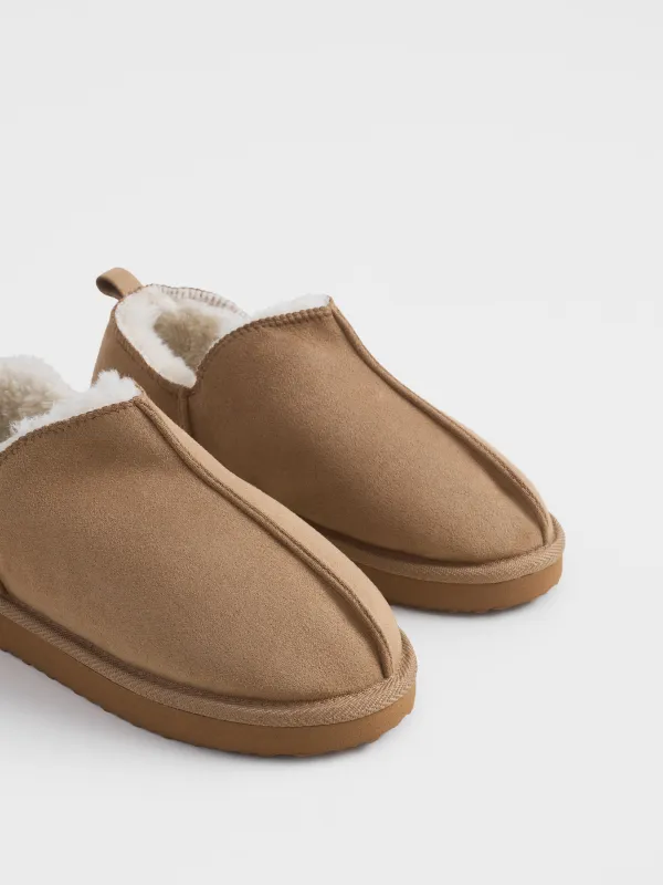 Угги женские, бежевые, Suede, image-4