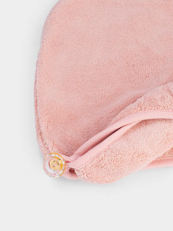 Полотенце-тюрбан для волос, 58х26 см, полиэстер, пудровое, Bamboo spa, image-2