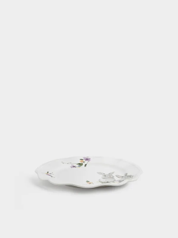 Түскі ас тәрелкесі, 27 см, фарфор N, ақ, Қояндар, Rabbit Easter, image-3