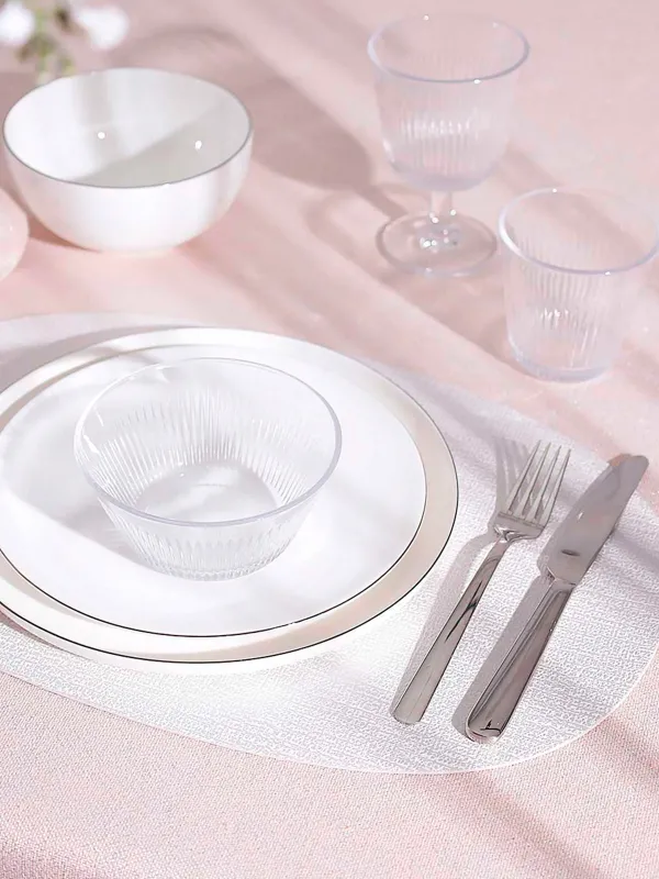 Аспап астындағы майлық, 30х45 см, ПВХ, сопақ, ақ, Күміс тамшылар, Rock, image-5