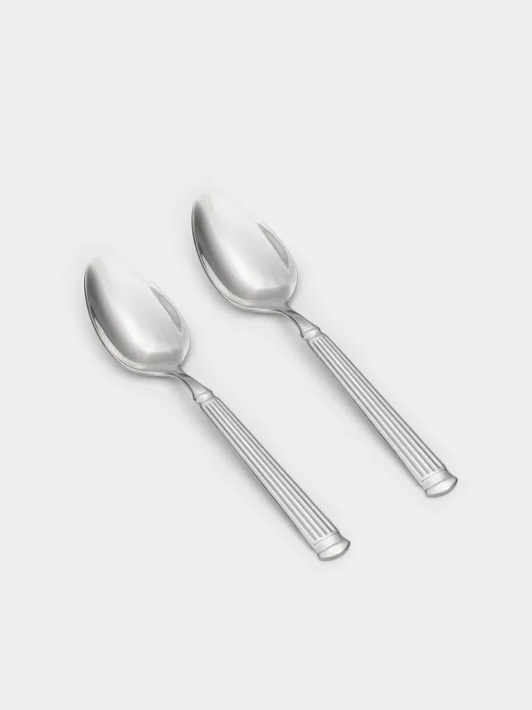 Ас қасық, 2 дана, болат, Жолақтар, Manresa, image-1