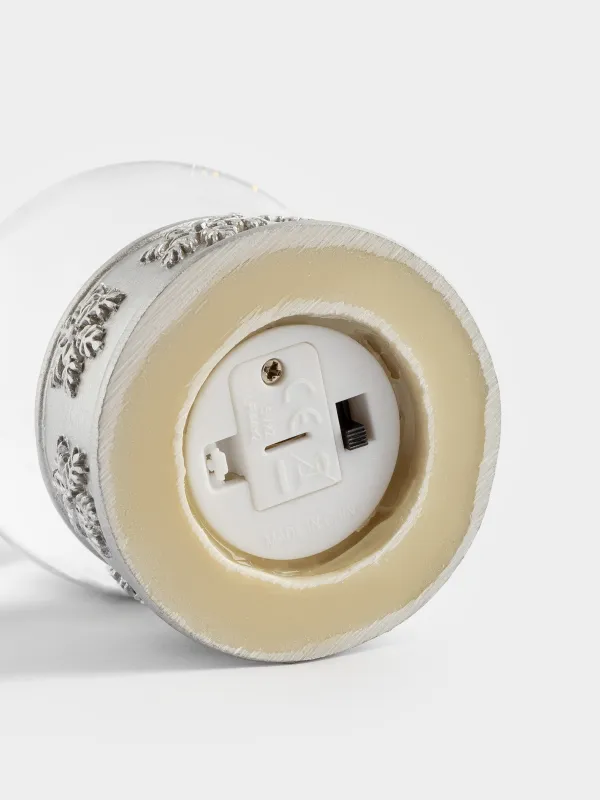 Снежный шар, 7 см, стекло/полирезин, Silver style, image-3