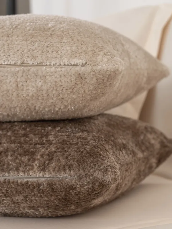 Подушка декоративная, вельвет, коричневая, Nordkap, image-4