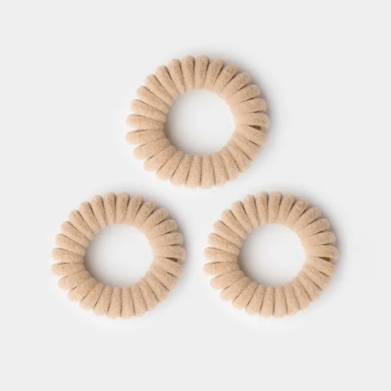 Шашқа арналған бау, 4 см, 3 дана, полиэстер/ТПУ, сарғыш, Спираль, Helix