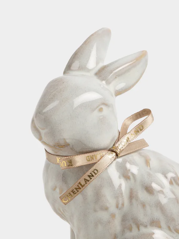 Мүсінше, 14 см, фарфор Р, сүт түстес және қоңыр, Қоян, Rustic Easter, image-3