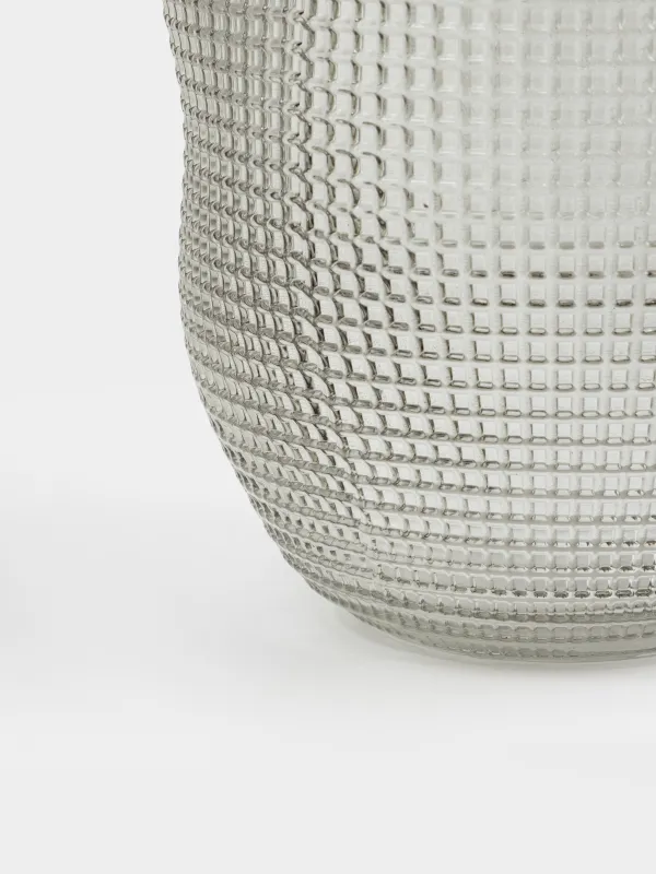 Гүл вазасы, 30 см, шыны, сұр, Fantasy, image-2