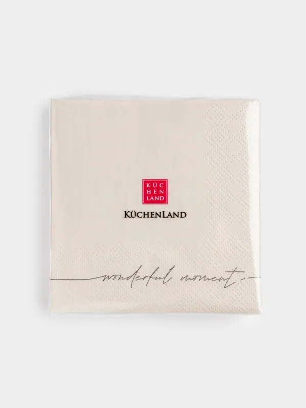 Салфетки бумажные, 21х21 см, 20 шт, Scroll, image-3