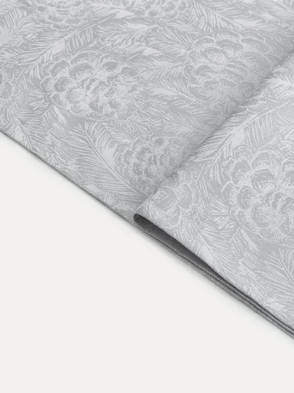 Дорожка настольная, 40х160 см, жаккард, полиэстер, серая, Шишки, Spruce cones, image-1