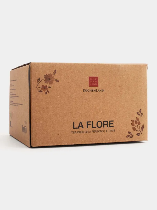 Пара чайная, на 2 персоны, 180 мл, La flore, image-4