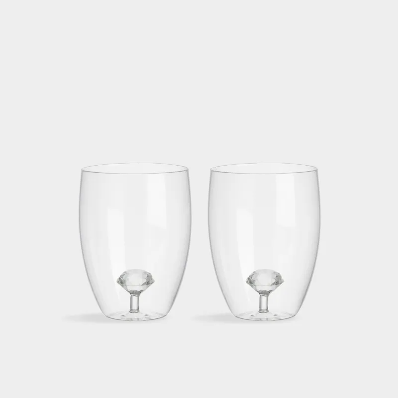 Стақан, 12 см, 600 мл, 2 дана, шыны Б, Кристалл, Crystal shape