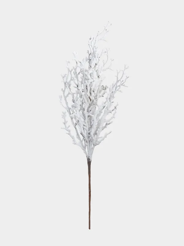 Сәндік бұтақ, 60 см, пластик, Мұздатылған бұтақтар, Snowy decor, image-0