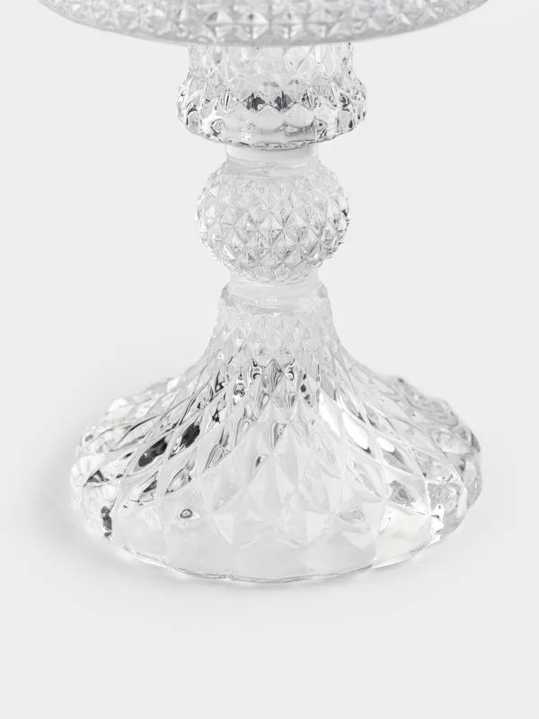 Шырағдан,11 см, бір шам үшін, аяғы, шыны, Naiad, image-2