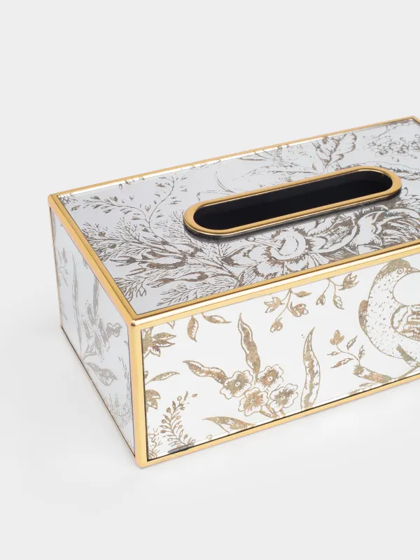 Қағаз майлық қорабы, 25х13 см, пластик/акрил, айна, Құс, Bluebird, image-1