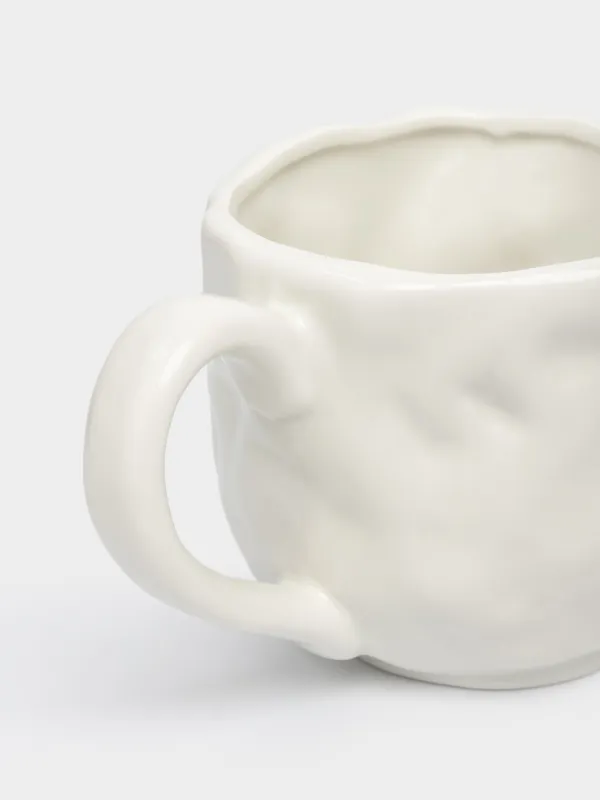 Саптыаяқ, 500 мл, фарфор Р, сүт және алтын түстес, Жүрек, Crumple amour, image-3