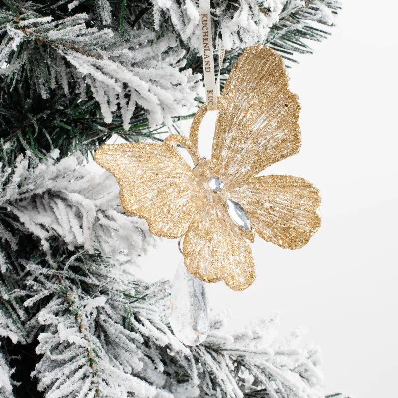 Шырша ойыншығы, 11 см, пластик, шампан, Көбелек, Butterfly NY, image-3