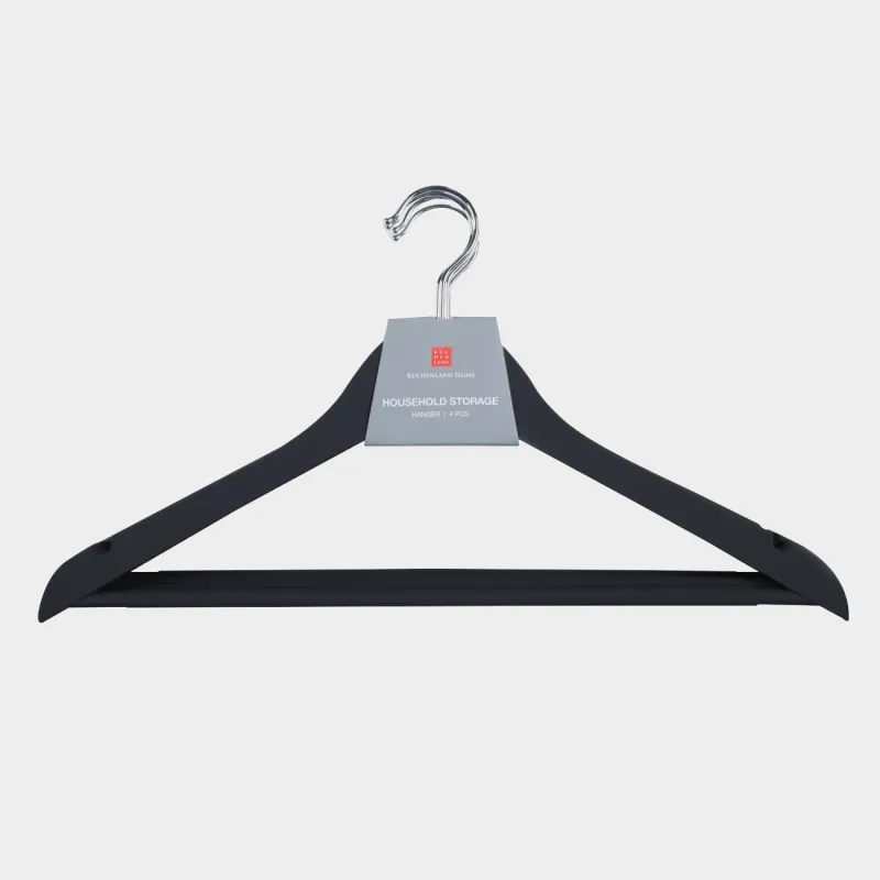 Ілгіш-иықтар, 44 см, 4 дана, пластик қапталған, қара, Fun house, image-2