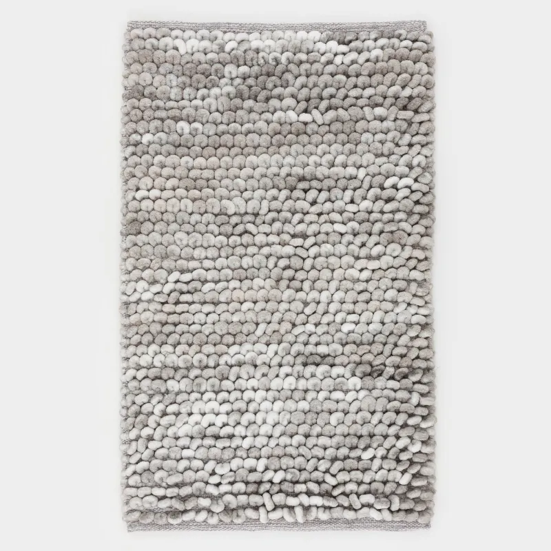 Коврик, 50х80 см, полиэстер/хлопок, серый, Bubbles, image-7