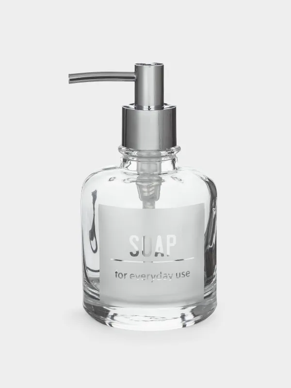 Диспенсер для жидкого мыла, 260 мл, стекло/пластик, Lunt, image-0