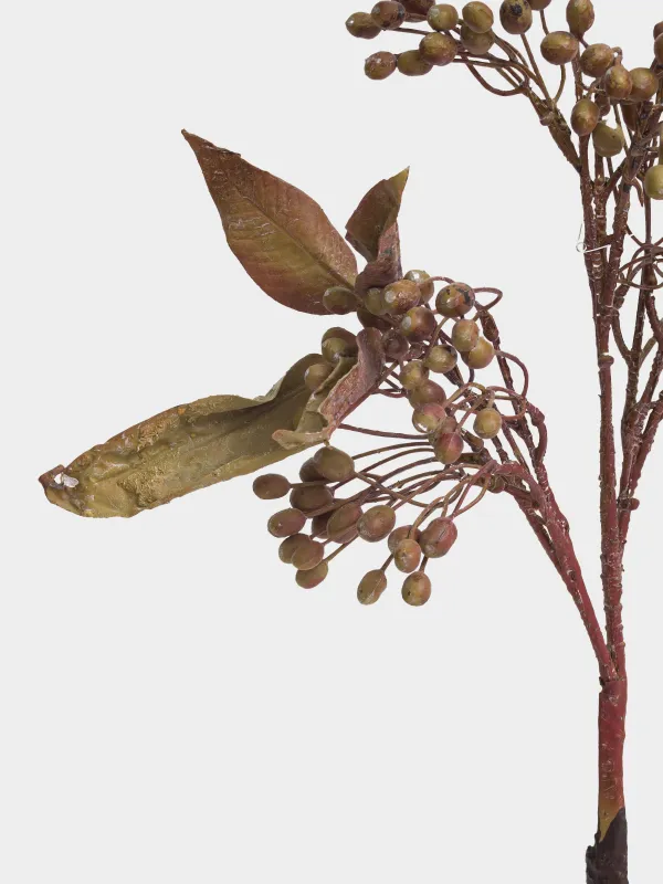 Ветка декоративная, 94 см, полиэтилен/бумага, Осенние ягоды, Colors autumn decor, image-4