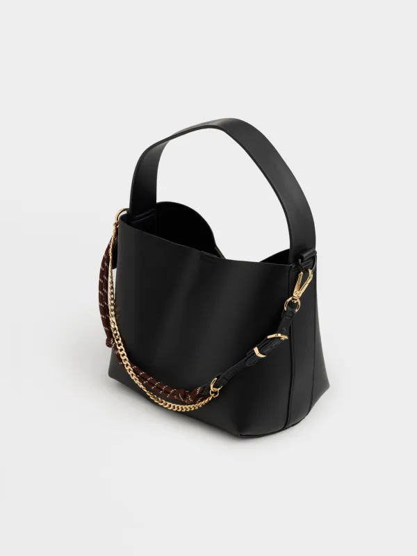 Салпыншақ, 35 см, металл/полиуретан/полиэстер, қоңыр-қара, Knot, image-3