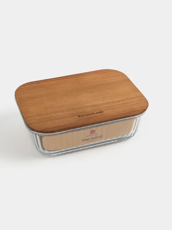 Контейнер, 1л, шыны Т/ағаш, тікбұрышты, Ravi wood, image-8