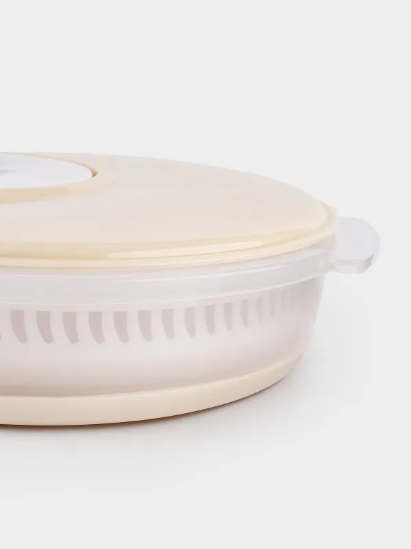 Көкөніске арналған кептіргіш, 30 см, механикалық, жиналмалы, пластик/резеңке, сұр-сарғылт қоңыр, Foldaway, image-8