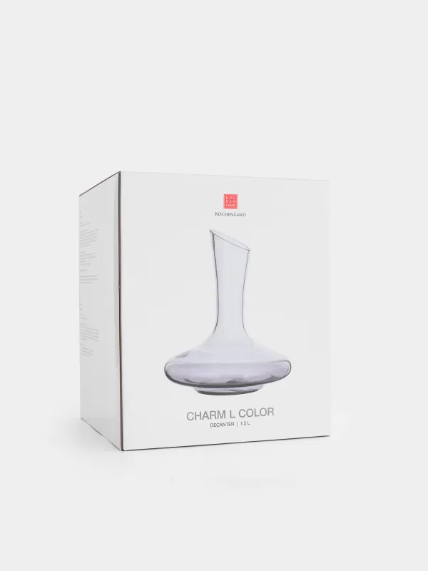 Декантер, 1,5 л, шыны, сұр, Charm l Color, image-5