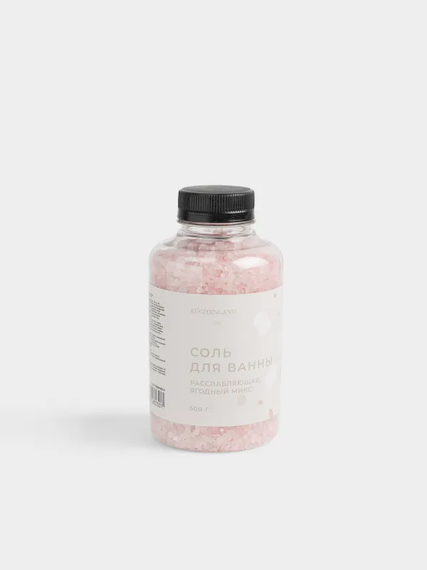 Ваннаға арналған тұз, 500 гр, ақ және қызғылт, жидек қоспасы, Fragrant salt, image-0