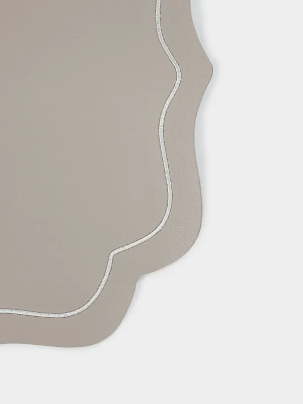 Салфетка под приборы, 38x38 см, ПВХ, фигурная, бежевая, Винтаж, Rock vintage, image-4