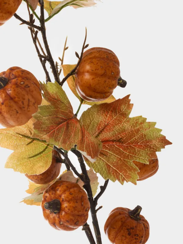 Сәндік бұтақ, 76 см, көбік/полиэстер, Қызғылт сары асқабақ, Forest symphony decor, image-3