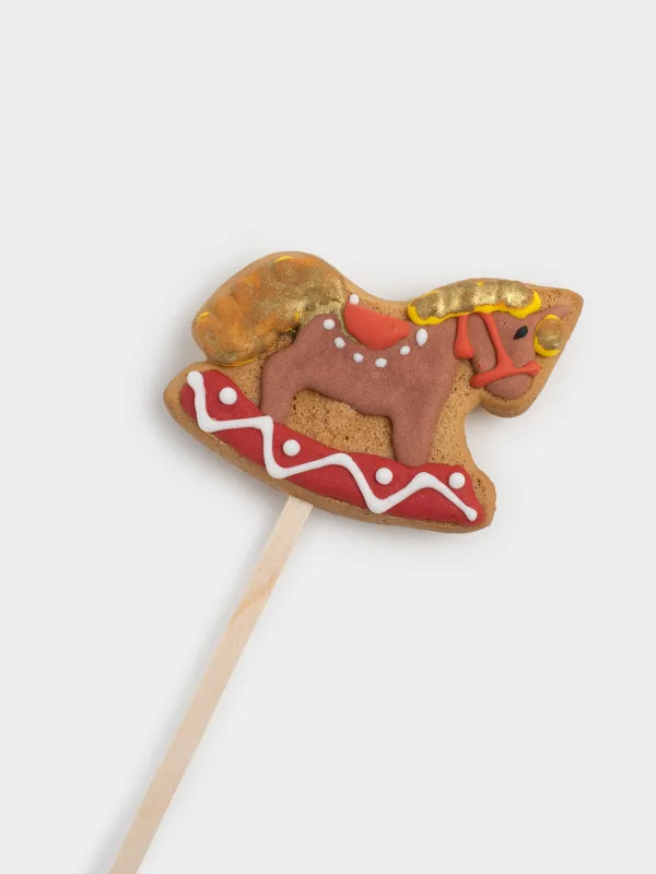 Пряник, 40 гр, глазурленген, балды, таяқшада, қоңыр, Жылқы, Prani, image-1