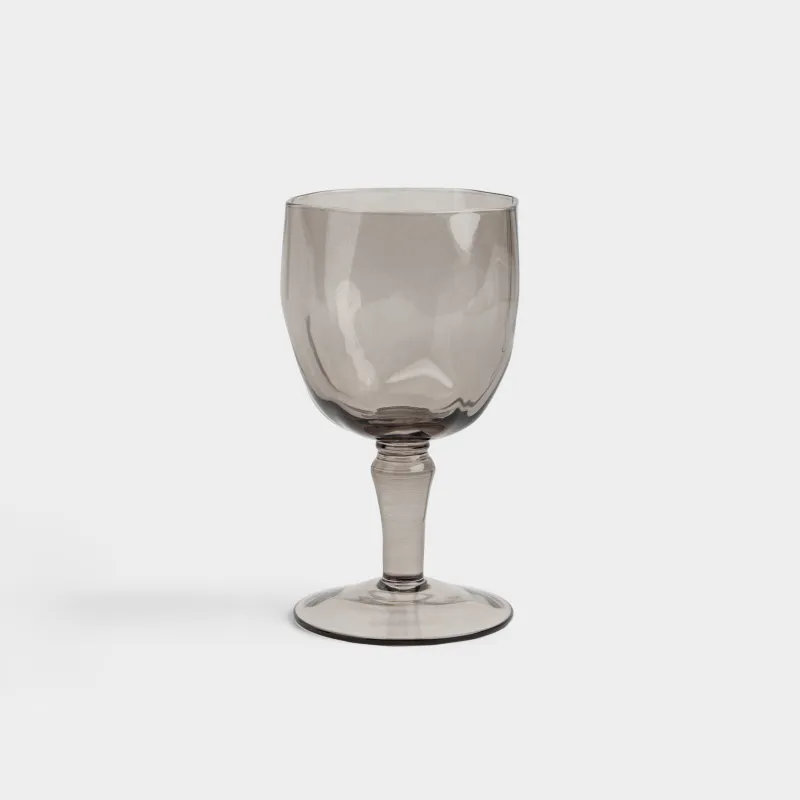 Шарап бокалы, 350 мл, шыны Р, жасыл, Мыжылған әсер, Crumple color