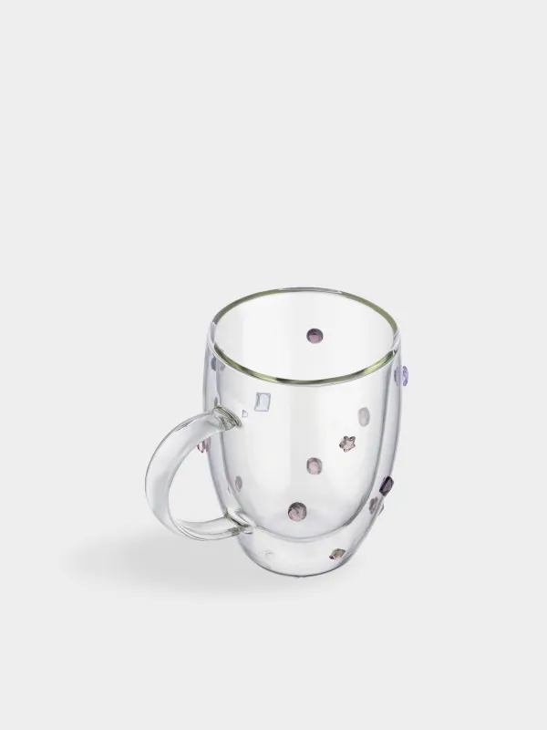 Кружка, 330 мл, стекло Б, Кристаллы, Air decor, image-1