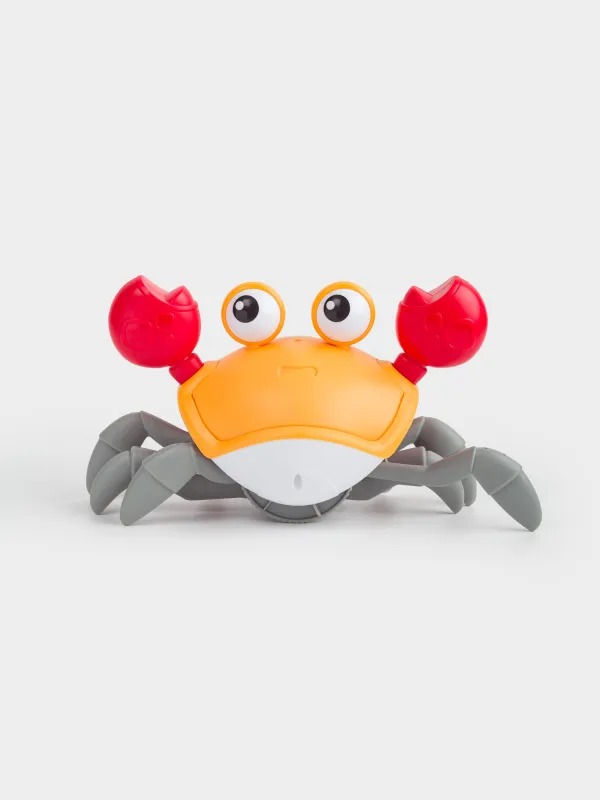 Ойыншық, 23 см, музыкалық, кедергі сенсоры бар, пластик, түрлі-түсті, Жүгіретін таңқы шаян, Underwater, image-1