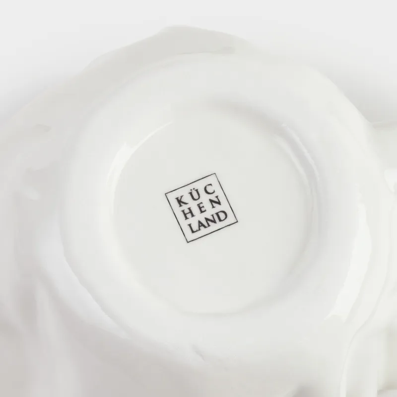 Саптыаяқ, 400 мл, керамика, сүт түстес, Мыжылған әсер, Crumple, image-3