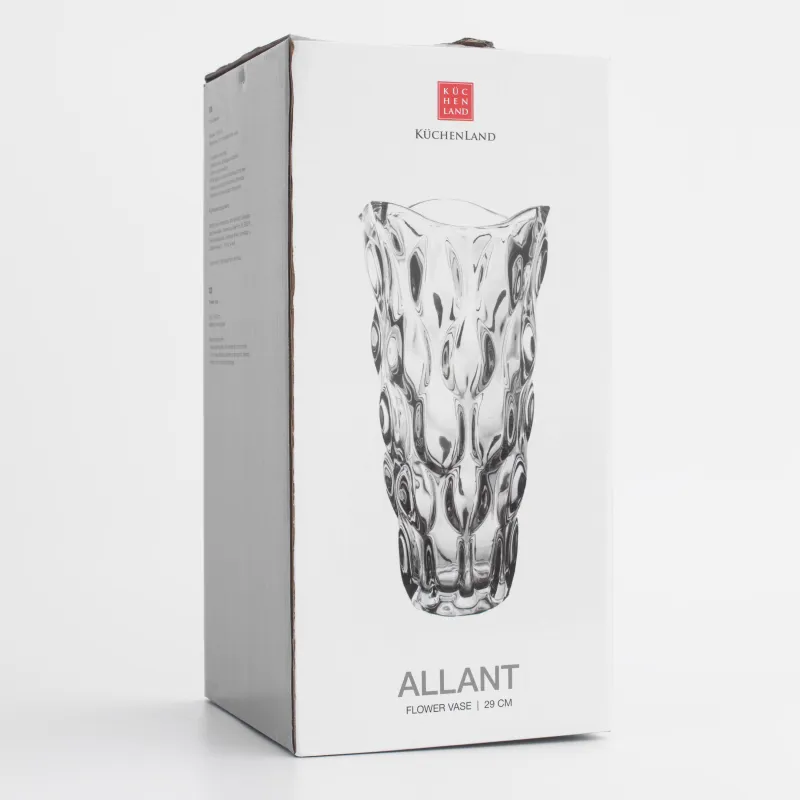 Гүл вазасы, 29 см, шыны, кәріптас, Allant, image-5