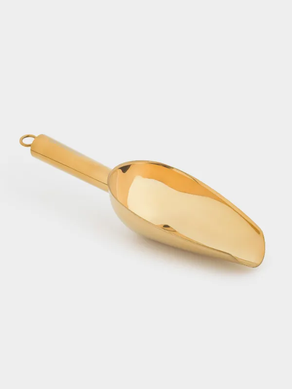 Аспаздық қалақ, 21 см, болат, алтын, Device gold, image-1