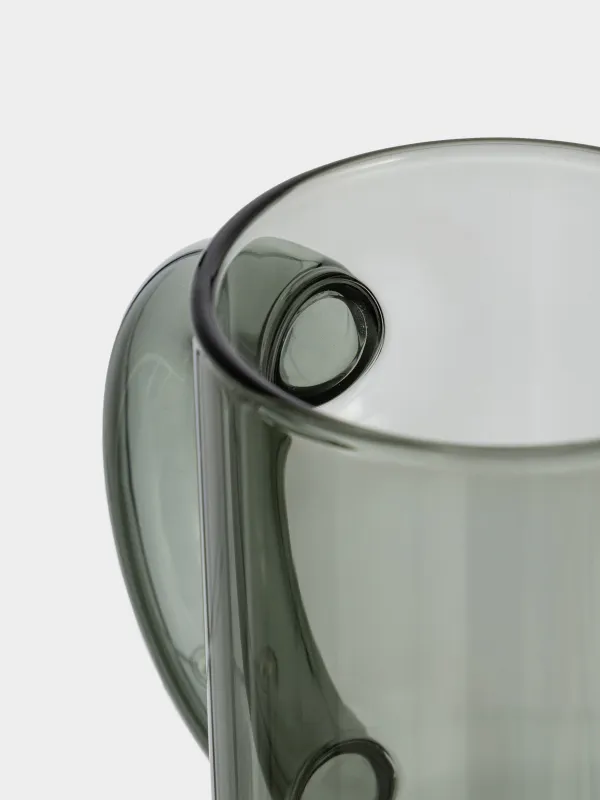 Кружка, 360 мл, стекло Б, серая, Clear grey, image-2