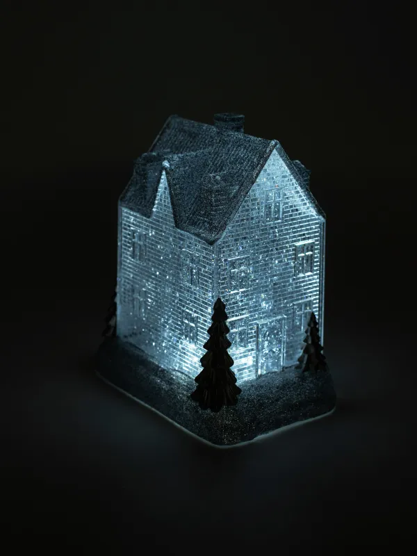 Снежный фонарь, 24 см, Silver style, image-6