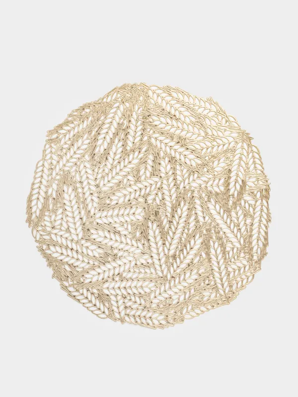 Аспаптарға арналған майлық, 38 см, ПВХ, дөңгелек, алтын, Сабақтар, Azhur Grid, image-0