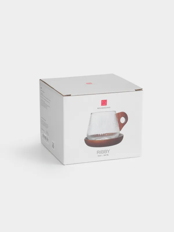 Саптыаяқ, 450 мл, тұғырда, шыны Б/ағаш, Ribby, image-4