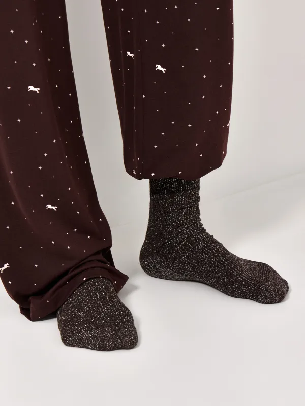 Әйелдер шұлықтары, өлшемі 35-38, мақта/полиэстер/люрекс, қоңыр, Rubchik, image-4