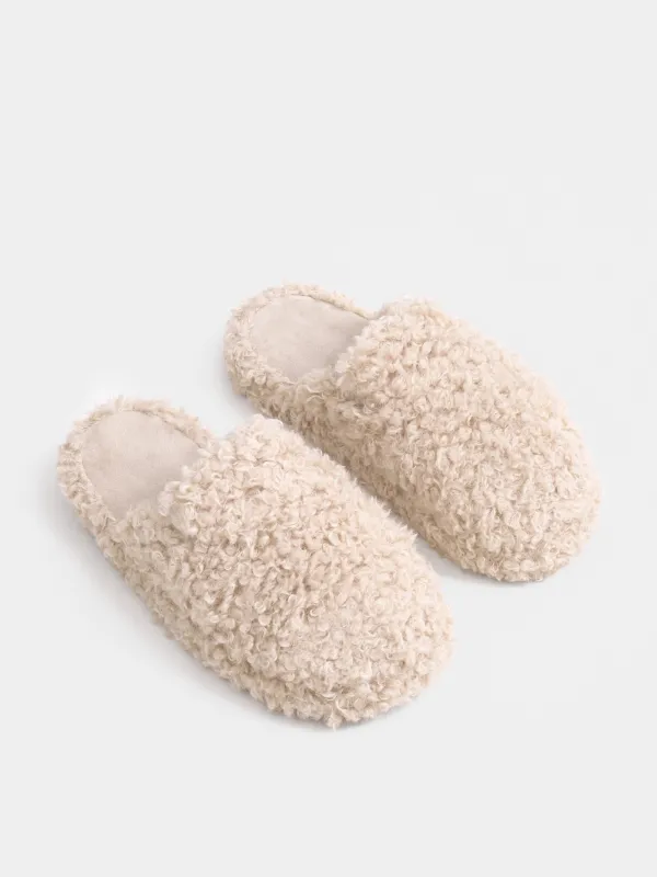 Әйелдер тәпішкелері, үйге арналған, өлшемі 38-39, полиэстер/микрофибра, құмды, Chain, image-4