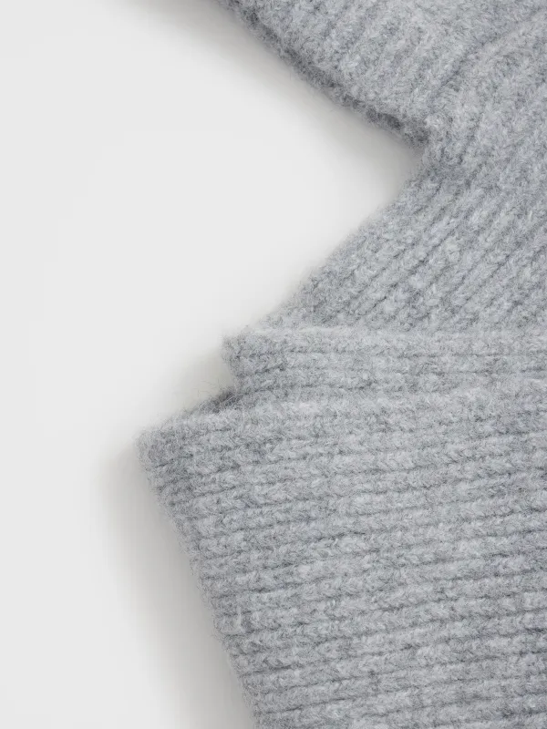 Әйелдер капоры, 150x18 см, полиэстер, сұр, Knitting, image-1