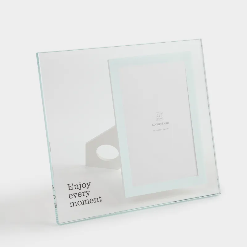 Фоторамка, 21х19 см, с паспарту, стекло, Enjoy every moment, Sheer, image-0