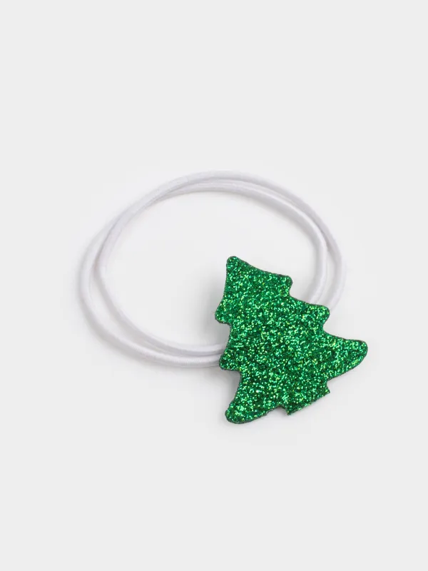 Набор резинок для волос, 5 см, 3 шт, детский, полиэстер, Лошадь и елка, Hairstyle, image-5